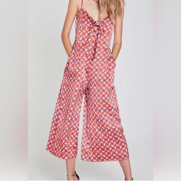 Haney- Printed Bea Jumpsuit. Size 6 - Picture 2 of 13